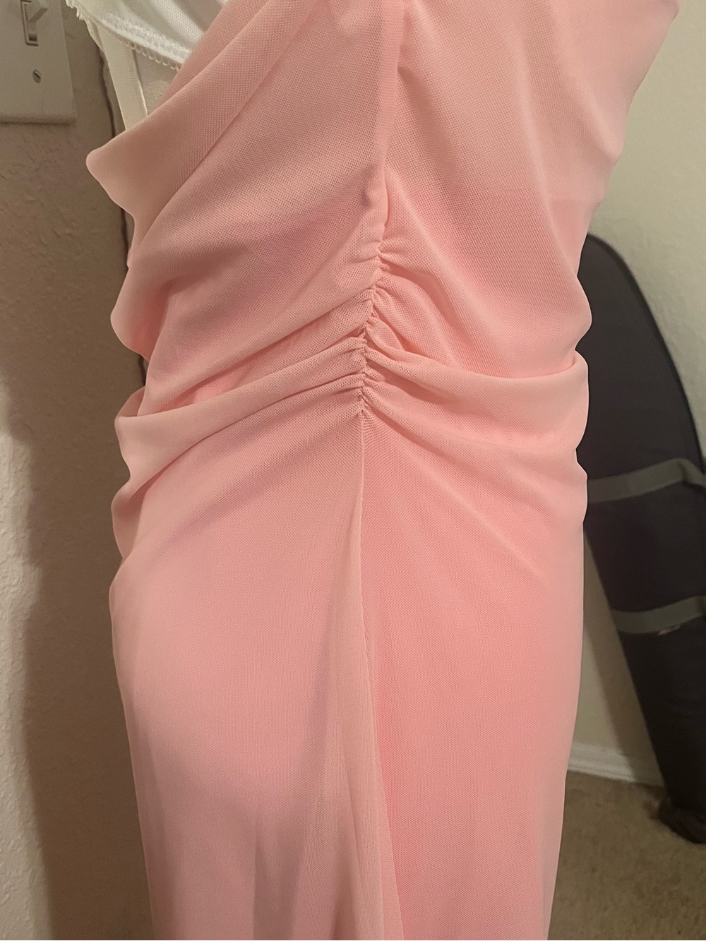 Strappy Lace-Trim Mini Dress in Pink - Picture 8 of 13